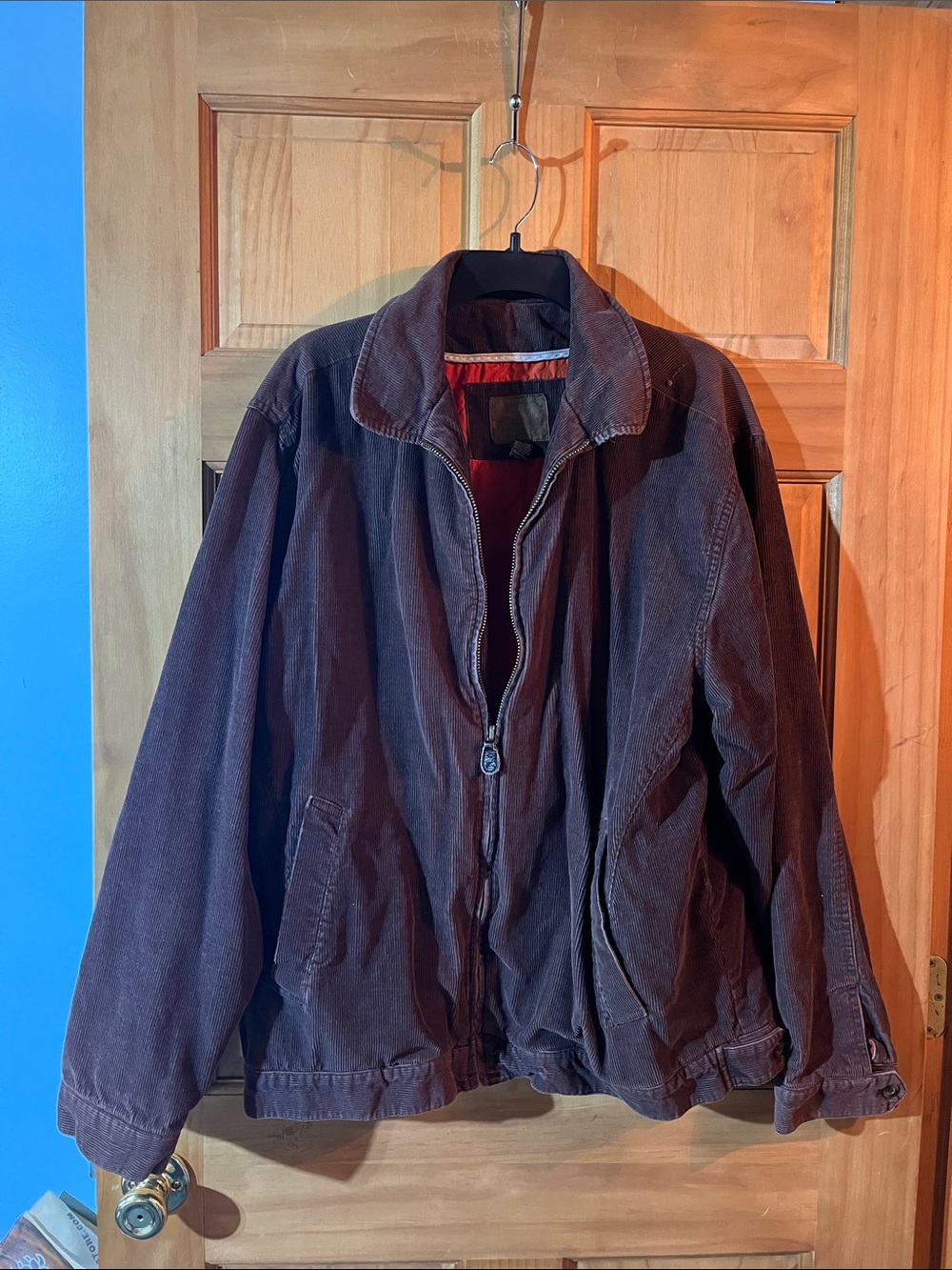 Faded Glory Men's Brown Zip-Front Shirt Jacket